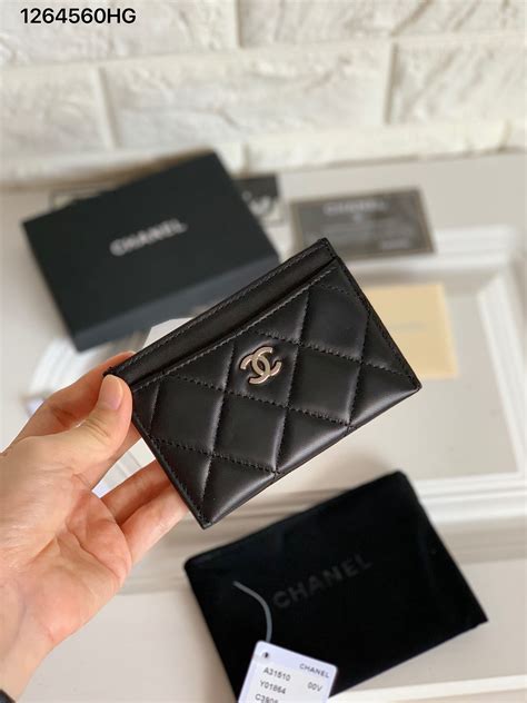 chanel 31 card holder|chanel small card holder price.